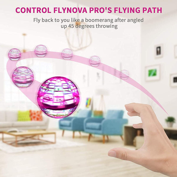 Flying Ball Toys, USB Rechargeable Built-in RGB Lights